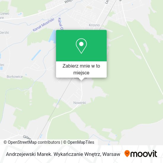 Mapa Andrzejewski Marek. Wykańczanie Wnętrz