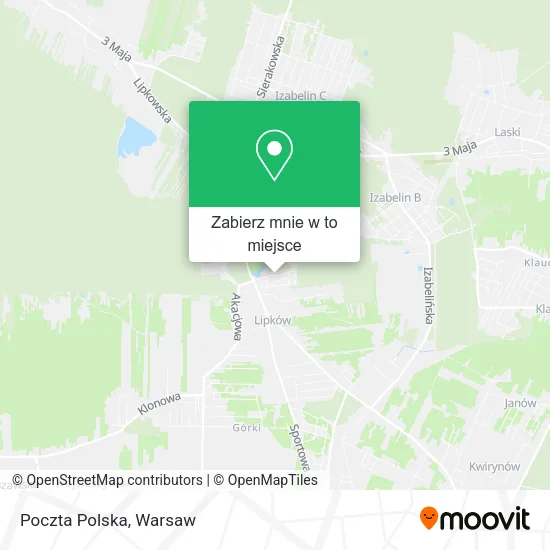 Mapa Poczta Polska