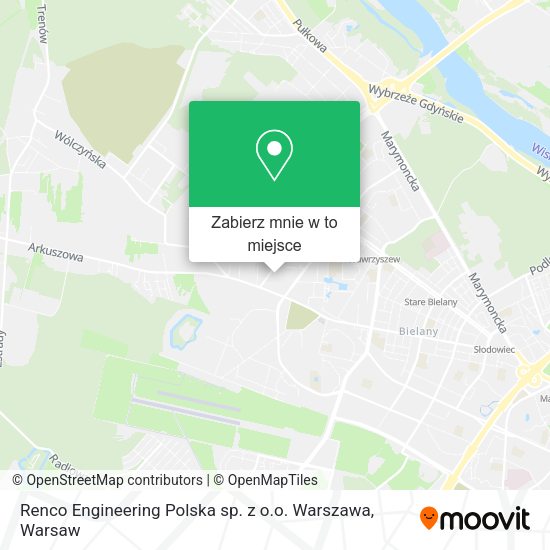 Mapa Renco Engineering Polska sp. z o.o. Warszawa