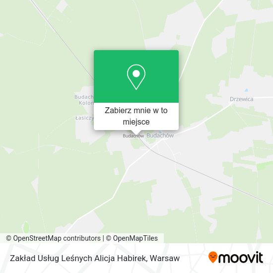 Mapa Zakład Usług Leśnych Alicja Habirek