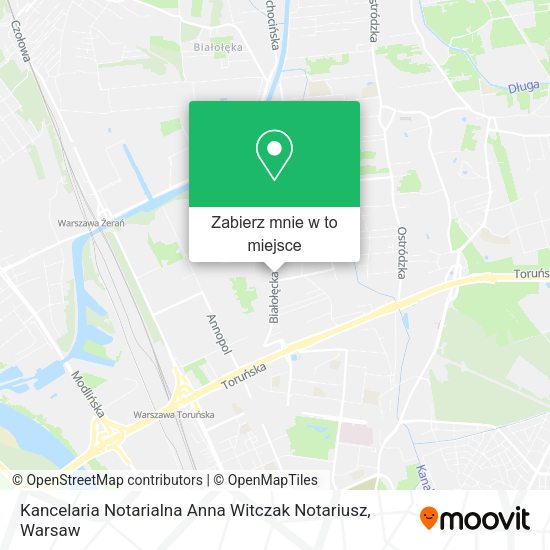 Mapa Kancelaria Notarialna Anna Witczak Notariusz