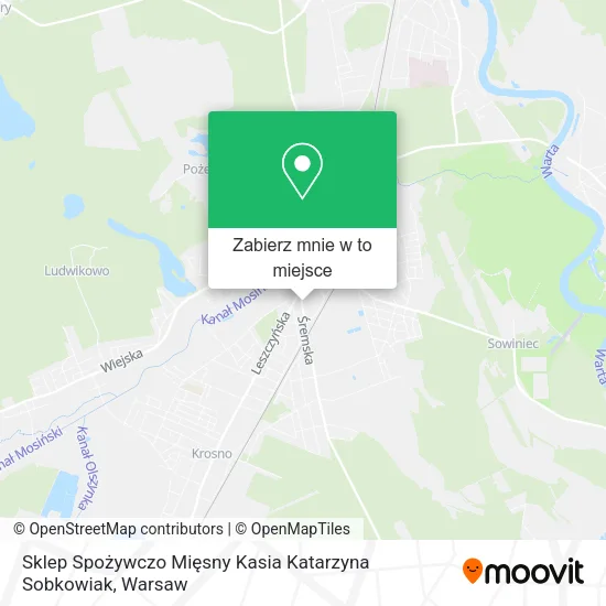 Mapa Sklep Spożywczo Mięsny Kasia Katarzyna Sobkowiak