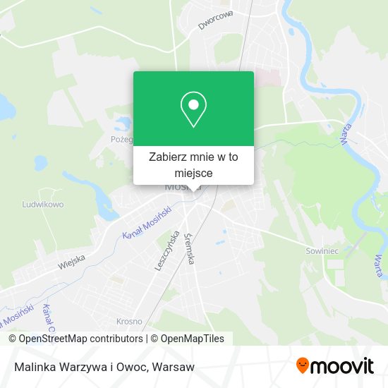 Mapa Malinka Warzywa i Owoc