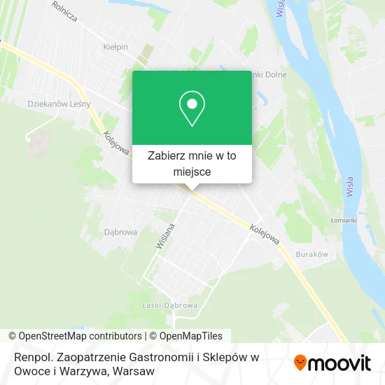 Mapa Renpol. Zaopatrzenie Gastronomii i Sklepów w Owoce i Warzywa