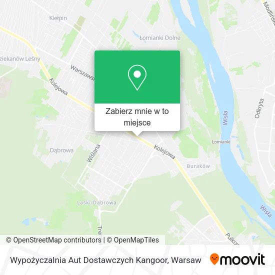 Mapa Wypożyczalnia Aut Dostawczych Kangoor