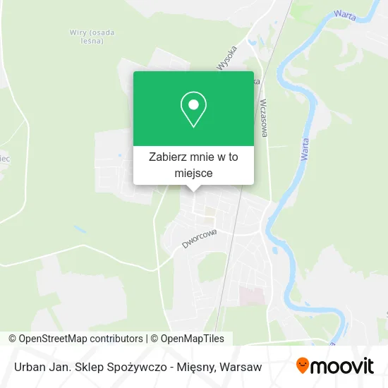 Mapa Urban Jan. Sklep Spożywczo - Mięsny