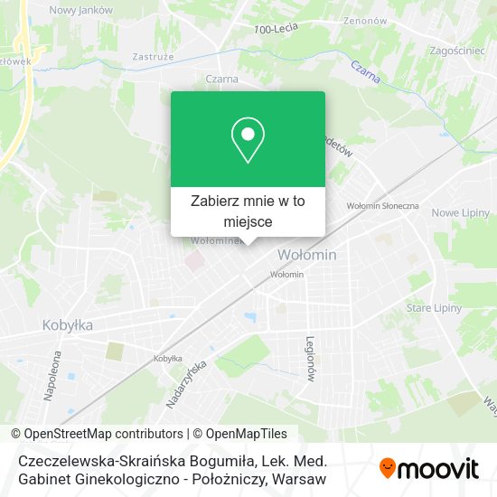 Mapa Czeczelewska-Skraińska Bogumiła, Lek. Med. Gabinet Ginekologiczno - Położniczy