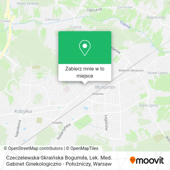 Mapa Czeczelewska-Skraińska Bogumiła, Lek. Med. Gabinet Ginekologiczno - Położniczy