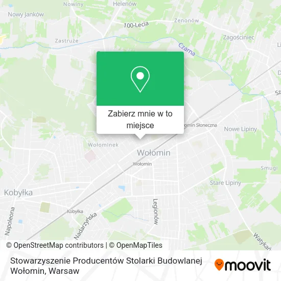 Mapa Stowarzyszenie Producentów Stolarki Budowlanej Wołomin