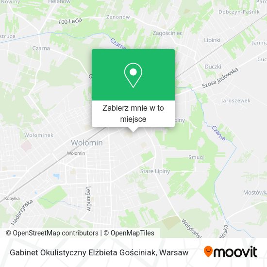 Mapa Gabinet Okulistyczny Elżbieta Gościniak