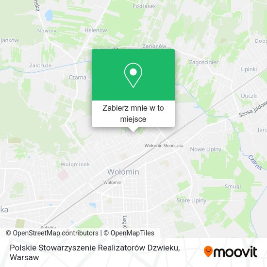 Mapa Polskie Stowarzyszenie Realizatorów Dzwieku