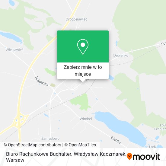 Mapa Biuro Rachunkowe Buchalter. Władysław Kaczmarek