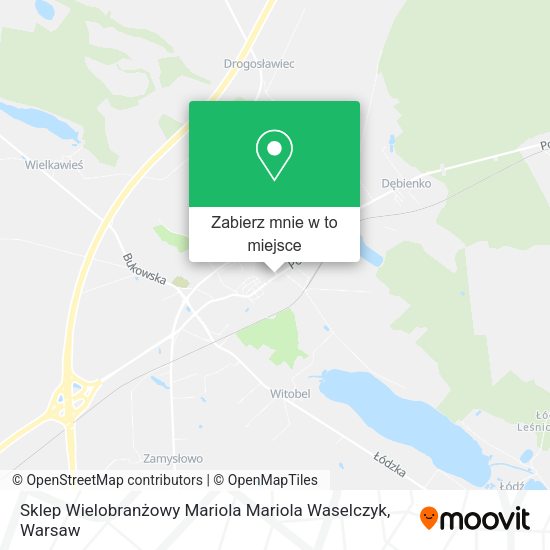 Mapa Sklep Wielobranżowy Mariola Mariola Waselczyk