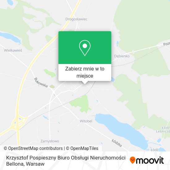 Mapa Krzysztof Pospieszny Biuro Obsługi Nieruchomości Bellona