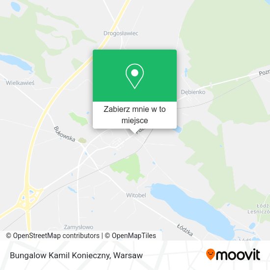 Mapa Bungalow Kamil Konieczny