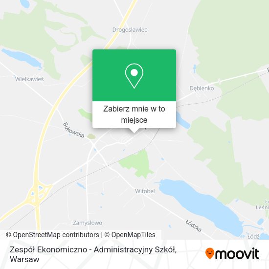 Mapa Zespół Ekonomiczno - Administracyjny Szkół