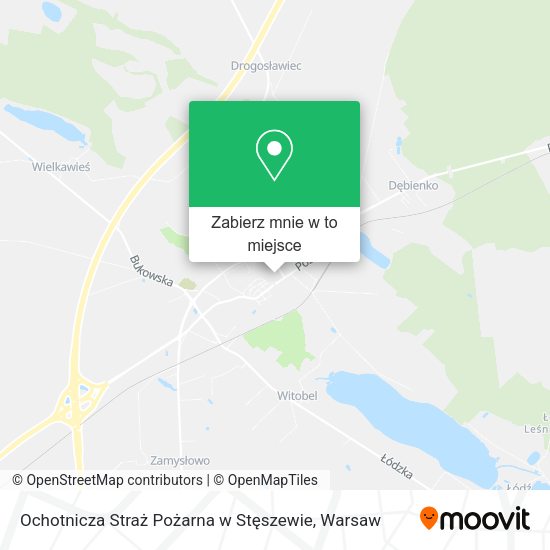 Mapa Ochotnicza Straż Pożarna w Stęszewie