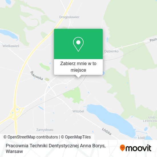 Mapa Pracownia Techniki Dentystycznej Anna Borys