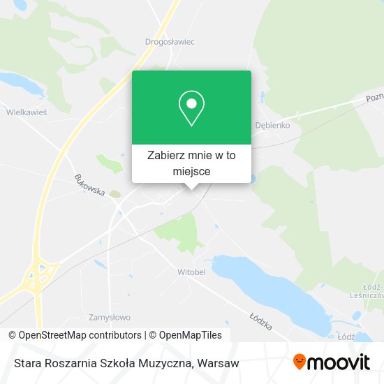 Mapa Stara Roszarnia Szkoła Muzyczna