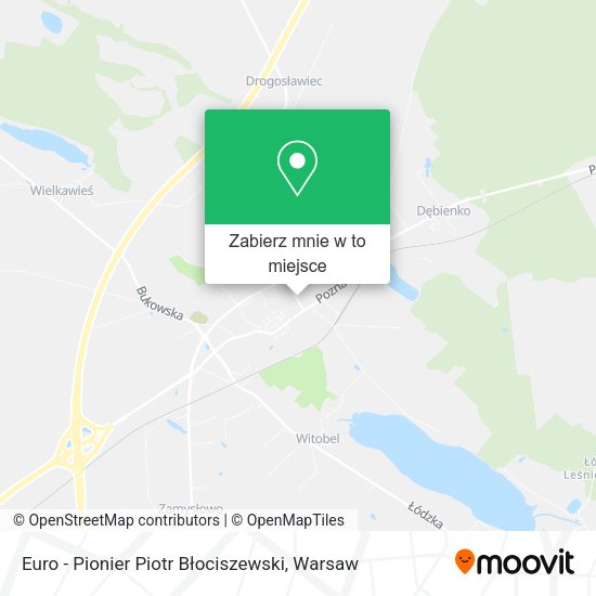 Mapa Euro - Pionier Piotr Błociszewski