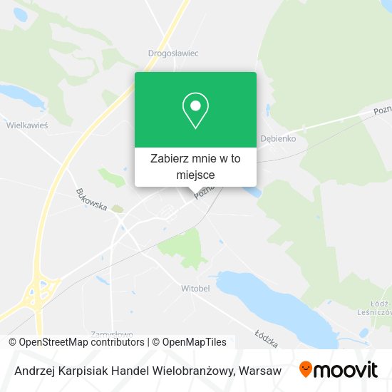 Mapa Andrzej Karpisiak Handel Wielobranżowy