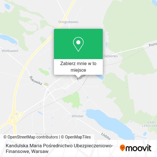 Mapa Kandulska Maria Pośrednictwo Ubezpieczeniowo-Finansowe