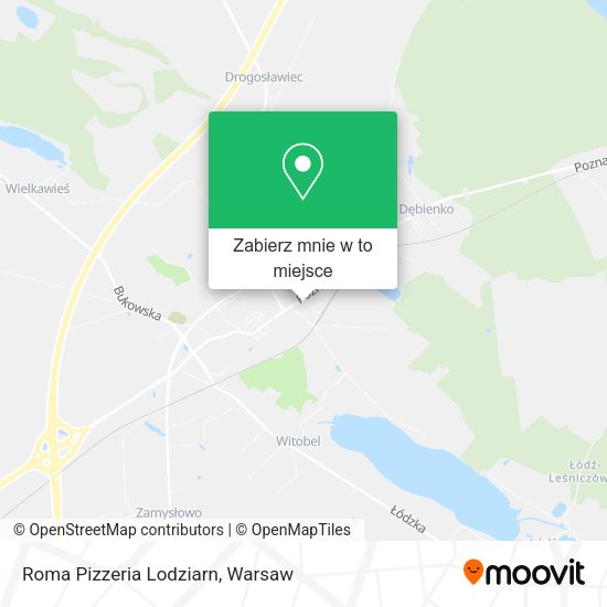 Mapa Roma Pizzeria Lodziarn