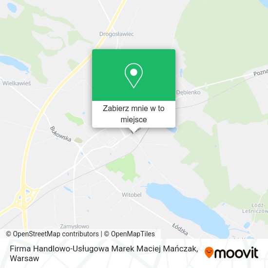 Mapa Firma Handlowo-Usługowa Marek Maciej Mańczak