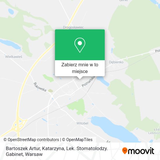 Mapa Bartoszek Artur, Katarzyna, Lek. Stomatolodzy. Gabinet