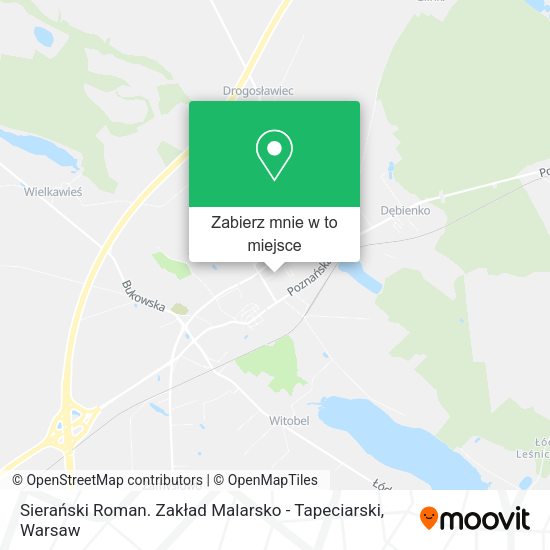 Mapa Sierański Roman. Zakład Malarsko - Tapeciarski