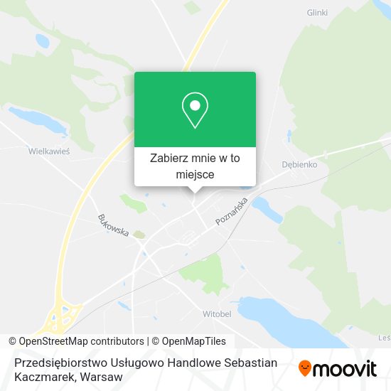 Mapa Przedsiębiorstwo Usługowo Handlowe Sebastian Kaczmarek