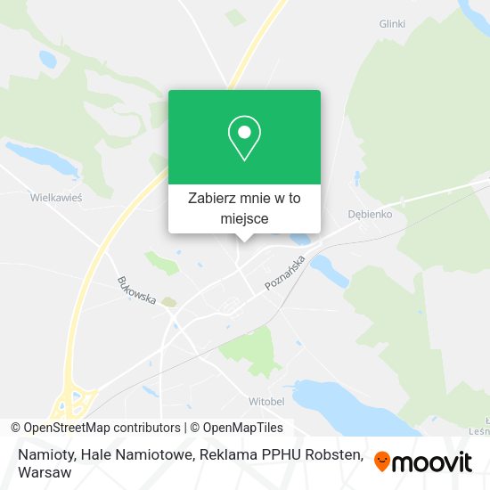 Mapa Namioty, Hale Namiotowe, Reklama PPHU Robsten