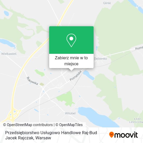 Mapa Przedsiębiorstwo Usługowo Handlowe Raj-Bud Jacek Rajczak