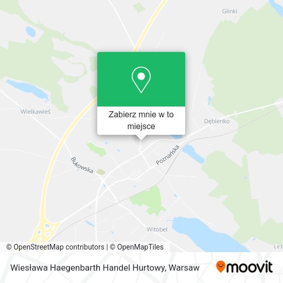 Mapa Wiesława Haegenbarth Handel Hurtowy