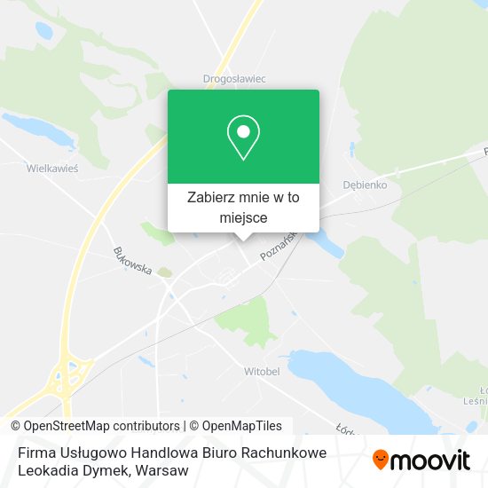 Mapa Firma Usługowo Handlowa Biuro Rachunkowe Leokadia Dymek