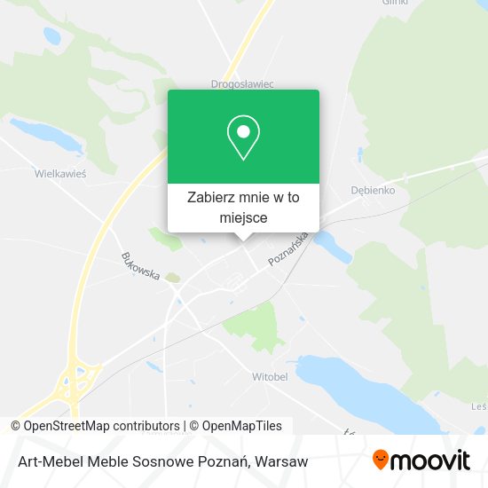 Mapa Art-Mebel Meble Sosnowe Poznań