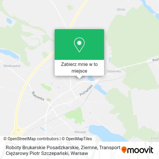 Mapa Roboty Brukarskie Posadzkarskie, Ziemne, Transport Ciężarowy Piotr Szczepański