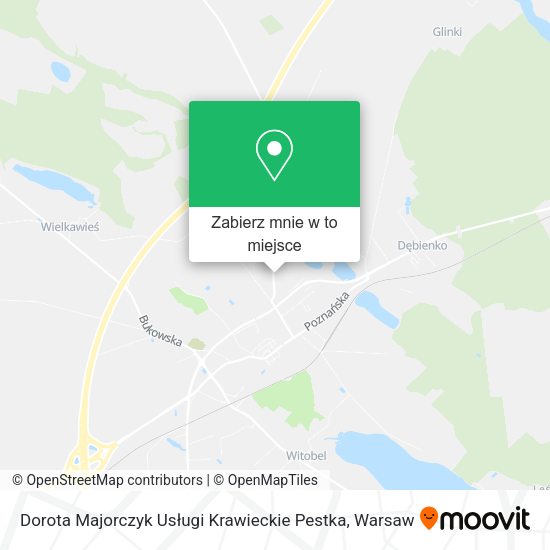 Mapa Dorota Majorczyk Usługi Krawieckie Pestka