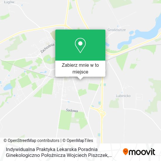 Mapa Indywidualna Praktyka Lekarska Poradnia Ginekologiczno Położnicza Wojciech Piszczek