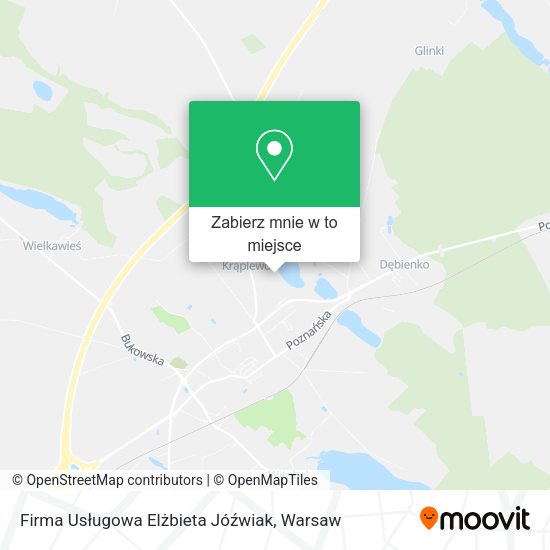 Mapa Firma Usługowa Elżbieta Jóźwiak