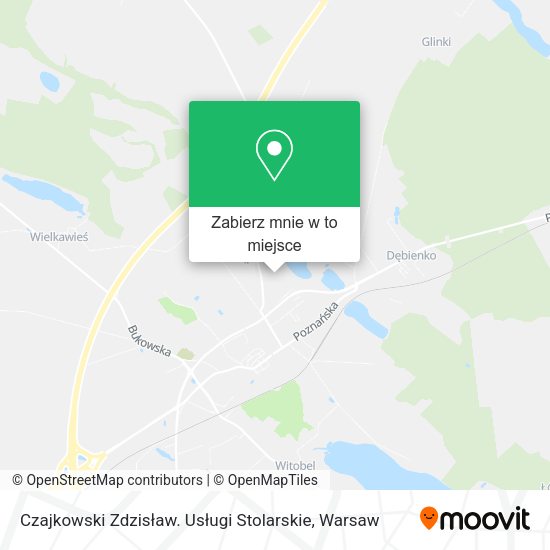 Mapa Czajkowski Zdzisław. Usługi Stolarskie