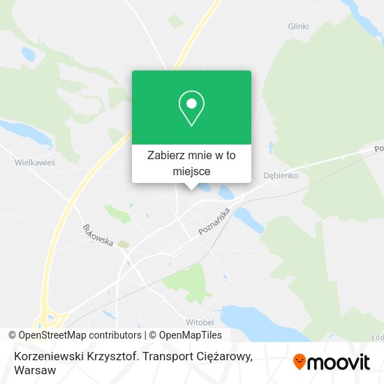 Mapa Korzeniewski Krzysztof. Transport Ciężarowy