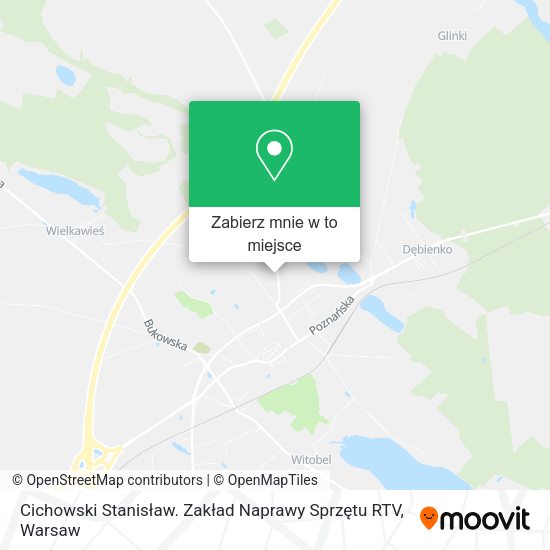 Mapa Cichowski Stanisław. Zakład Naprawy Sprzętu RTV