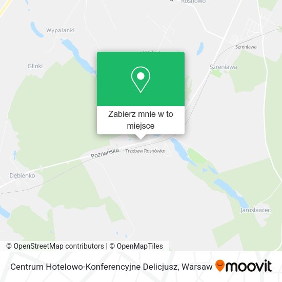 Mapa Centrum Hotelowo-Konferencyjne Delicjusz