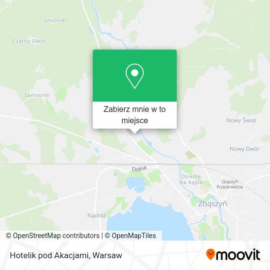 Mapa Hotelik pod Akacjami