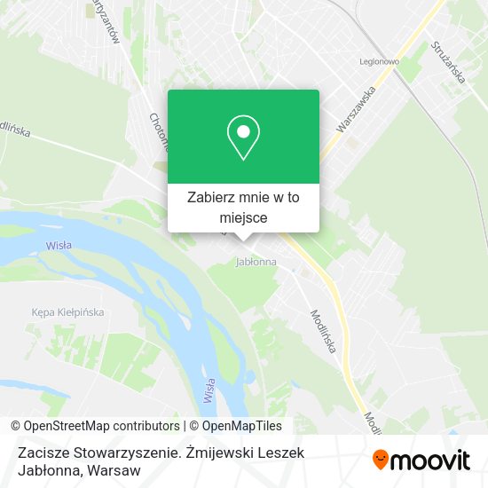 Mapa Zacisze Stowarzyszenie. Żmijewski Leszek Jabłonna