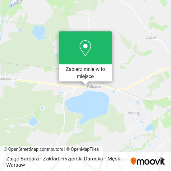 Mapa Zając Barbara - Zakład Fryzjerski Damsko - Męski