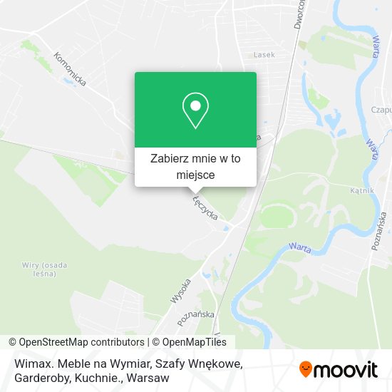 Mapa Wimax. Meble na Wymiar, Szafy Wnękowe, Garderoby, Kuchnie.