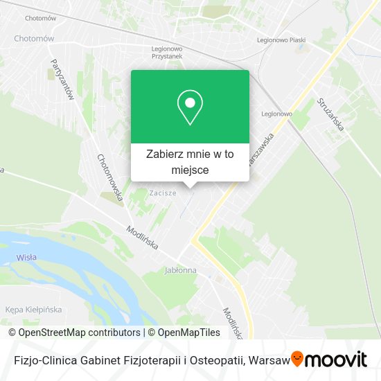 Mapa Fizjo-Clinica Gabinet Fizjoterapii i Osteopatii