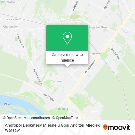 Mapa Andropol Delikatesy Miesne u Gosi Andrzej Mieciek